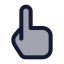 Touch icon with duotone standard style