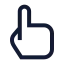 Touch icon with stroke sharp style