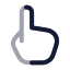 Touch icon with twotone rounded style