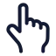 Touch icon with stroke rounded style