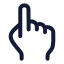 Touch icon with stroke rounded style