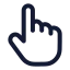 Touch icon with stroke rounded style