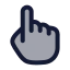 Touch icon with duotone rounded style