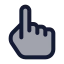 Touch icon with duotone standard style
