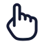 Touch icon with stroke rounded style