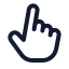 Touch icon with stroke rounded style