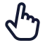 Touch icon with stroke sharp style