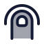 Touch icon with duotone rounded style