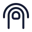 Touch icon with stroke rounded style