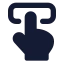 Touchinteraction icon with solid standard style
