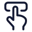 Touchinteraction icon with stroke standard style