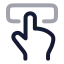Touchinteraction icon with twotone rounded style
