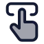 Touchinteraction icon with duotone standard style
