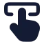 Touchinteraction icon with solid rounded style