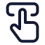 Touchinteraction icon with stroke standard style