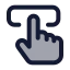 Touchinteraction icon with duotone standard style