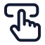Touchinteraction icon with stroke standard style