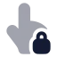 Touchlocked icon with bulk rounded style