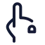 Touchlocked icon with stroke standard style