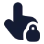Touchlocked icon with solid rounded style