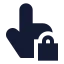 Touchlocked icon with solid sharp style