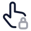 Touchlocked icon with twotone rounded style