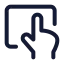 Touchpad icon with stroke standard style