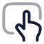 Touchpad icon with twotone rounded style