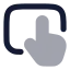 Touchpad icon with bulk rounded style