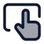 Touchpad icon with duotone standard style