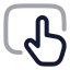 Touchpad icon with twotone rounded style