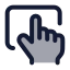 Touchpad icon with duotone standard style