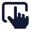 Touchpad icon with solid standard style