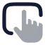 Touchpad icon with bulk rounded style
