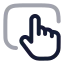 Touchpad icon with twotone rounded style