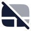 Touchpadoff icon with bulk rounded style