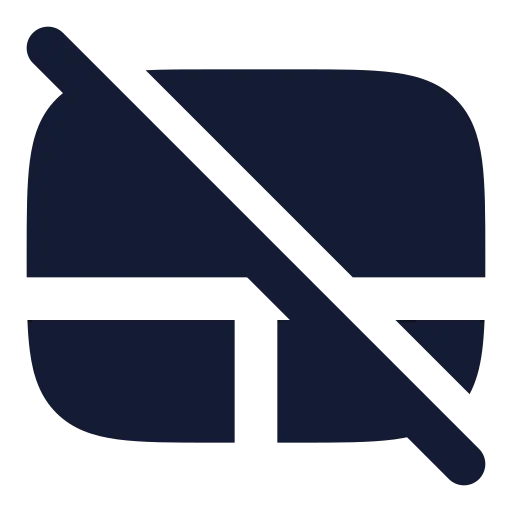 Touchpad Off Icon in Solid Rounded style