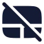 Touchpadoff icon with solid rounded style