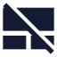 Touchpadoff icon with solid sharp style