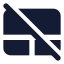 Touchpadoff icon with solid standard style