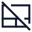 Touchpadoff icon with stroke sharp style