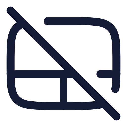 Touchpad Off Icon in Twotone Rounded style