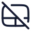 Touchpadoff icon with twotone rounded style