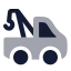 Towtruck icon with bulk rounded style