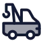 Towtruck icon with duotone standard style