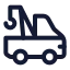 Towtruck icon with stroke standard style