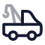 Towtruck icon with twotone rounded style