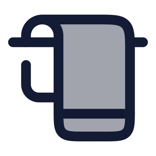 Towel Rack Icon in Duotone Rounded style