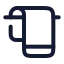 Towelrack icon with stroke rounded style