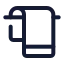 Towelrack icon with stroke standard style